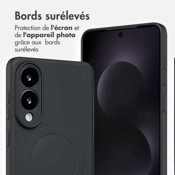 imoshion Coque Couleur avec MagSafe Samsung Galaxy S25 Edge - Noir