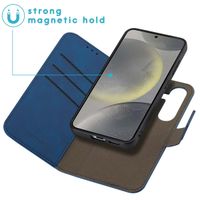 imoshion Etui de télephone luxe 2-en-1 amovible Samsung Galaxy S25 - Bleu