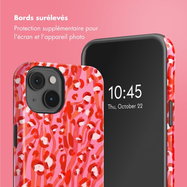 Selencia Coque arrière Vivid Tough avec MagSafe iPhone 14 - Wild Spots Lipstick