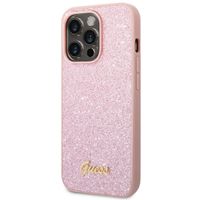 Guess Coque Glitter Flakes Apple iPhone 14 Pro - Rose
