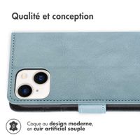 imoshion Étui de télephone portefeuille Apple iPhone 14 Plus - Bleu clair
