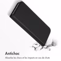 Accezz Étui de téléphone Slim Folio en cuir de qualité supérieure Apple iPhone 13 Pro - Noir