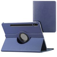 imoshion Coque tablette rotatif à 360° Samsung Galaxy Tab S8 Plus / S7 Plus / S7 FE 5G - Bleu foncé