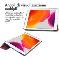 imoshion Coque tablette Trifold Apple iPad 9 (2021) 10.2 pouces / iPad 8 (2020) 10.2 pouces / iPad 7 (2019) 10.2 pouces - Rouge