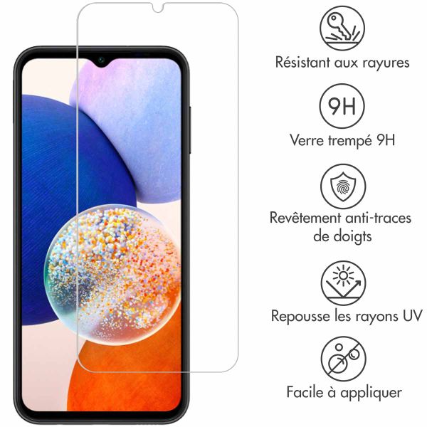 Selencia Protection d'écran en verre trempé Samsung Galaxy A14 (5G/4G)
