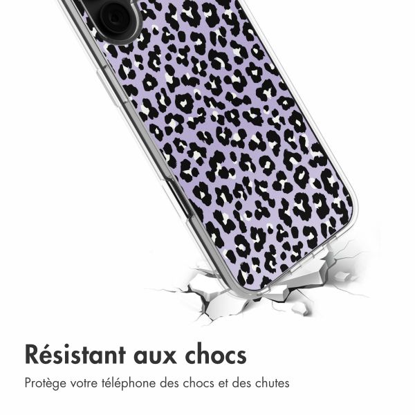 imoshion Coque Design iPhone 16 - Leopard Lilac