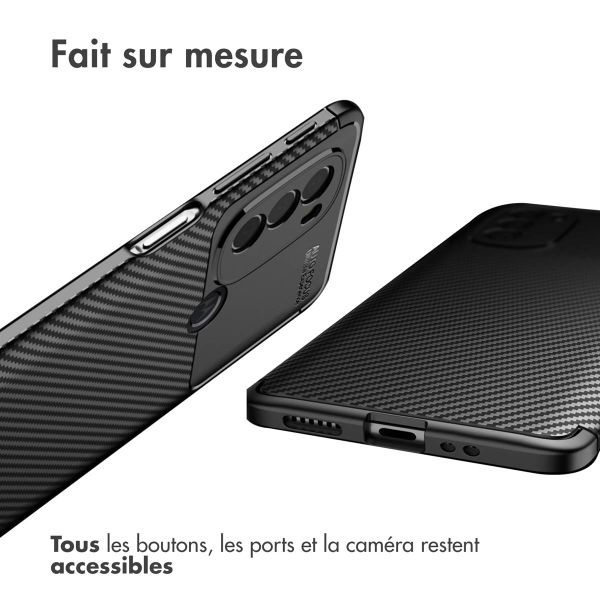 imoshion Coque silicone Carbon Motorola Moto G31 - Noir