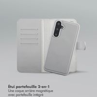 Selencia Étui portefeuille amovible Olyn avec MagSafe Samsung Galaxy A55 - Gris