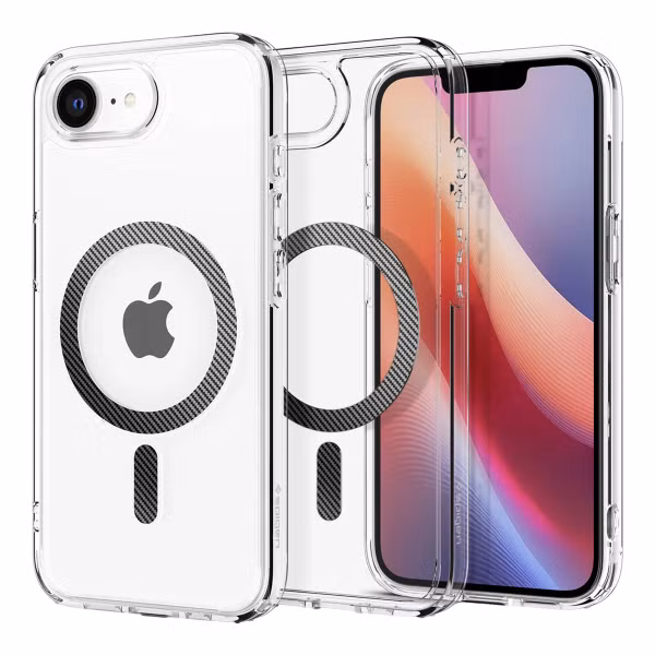Spigen Coque Ultra Hybrid MagSafe Apple iPhone 16e - Carbon Fiber