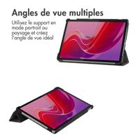 imoshion Coque tablette Design Trifold Lenovo Tab M11 - Black Marble