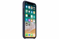 Apple Coque en silicone Apple iPhone X - Midnight Blue