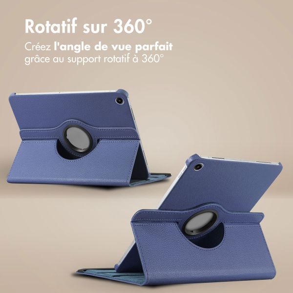 imoshion Coque tablette rotatif à 360° Samsung Galaxy Tab A9 Plus - Bleu foncé