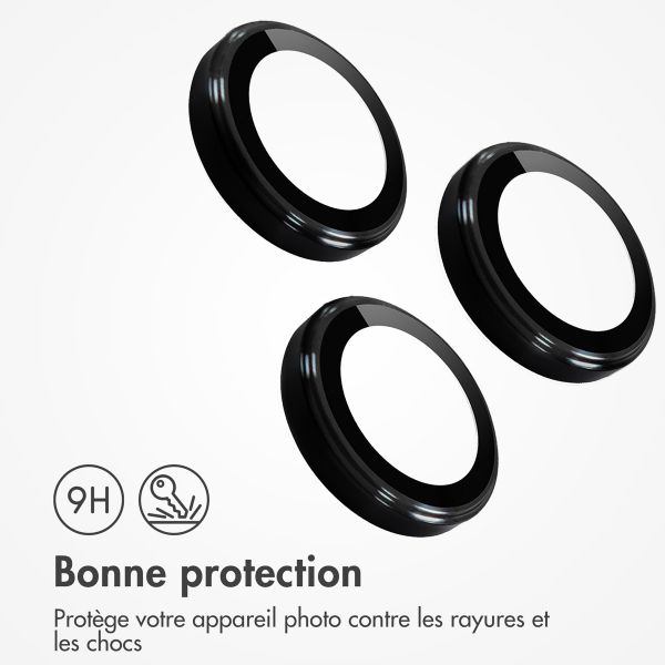 imoshion ﻿Lot de 2 protections d'objectif de caméra Apple iPhone 13 Pro / 13 Pro Max - Noir