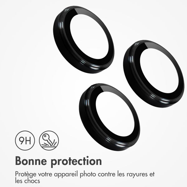 imoshion ﻿Lot de 2 protections d'objectif de caméra iPhone 13 Pro / 13 Pro Max - Noir