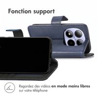imoshion Étui de télephone portefeuille de luxe Xiaomi Redmi Note 15 Pro (4G) - Bleu foncé