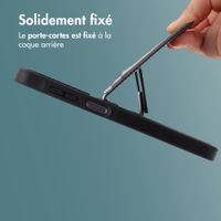 imoshion Coque arrière avec porte-cartes et support Samsung Galaxy A17 (5G) - Noir