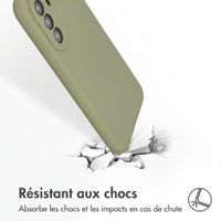 Accezz Coque Liquid Silicone Samsung Galaxy A57 (5G) - Cooper Green