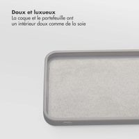 Selencia Étui portefeuille amovible Olyn avec MagSafe Samsung Galaxy S24 FE - Gris