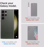 Spigen GLAStR Protection Caméra en verre trempé Samsung Galaxy S23 Ultra - Noir