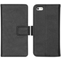 imoshion Étui de télephone portefeuille de luxe Apple iPhone SE (2016) / 5 / 5s - Noir