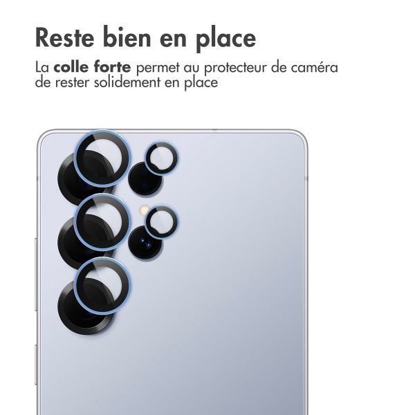 imoshion Lot de 2 protections d'objectif de caméra Samsung Galaxy S25 Ultra - Titanium Silverblue