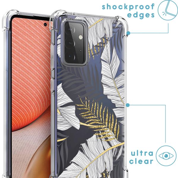 imoshion Coque Design avec cordon Samsung Galaxy A72 - Glamour Botanic