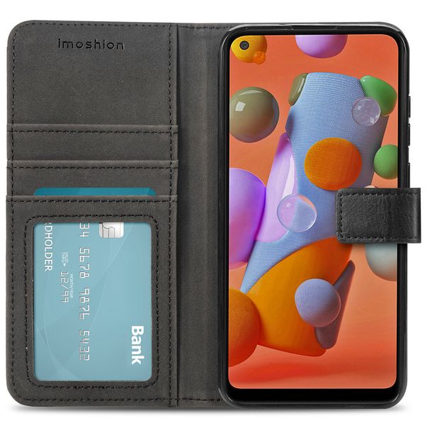 imoshion Étui de télephone portefeuille de luxe Samsung Galaxy A11 / M11 - Noir