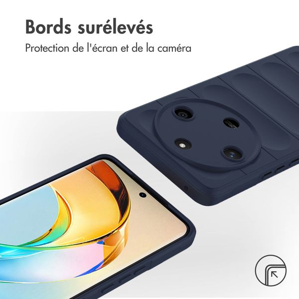 imoshion Coque arrière EasyGrip Honor Magic 6 Lite - Bleu foncé