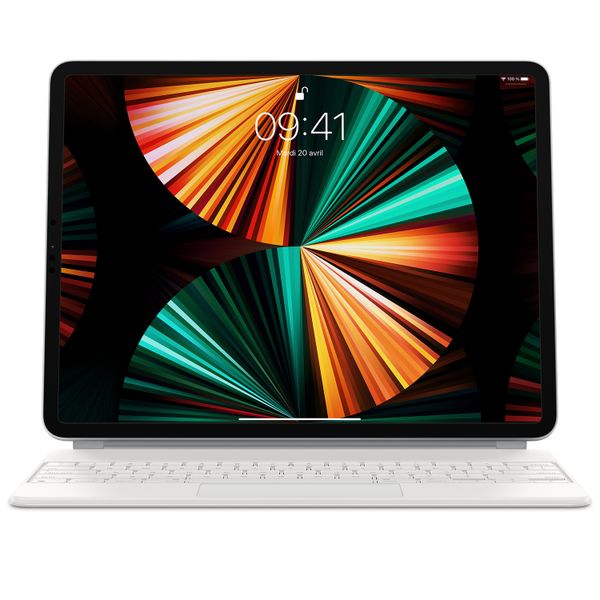 Apple Magic Keyboard Apple iPad Air 13 pouces (2025) M3 / (2024) M2 / iPad Pro 12.9 (2018/2020/2021/2022) - azerty - Blanc