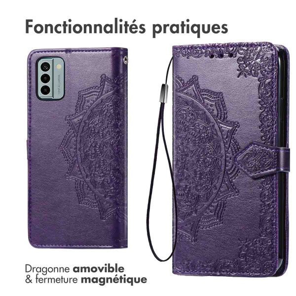 imoshion Etui de téléphone portefeuille Mandala Nokia G22 - Violet