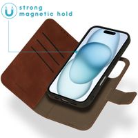 imoshion Etui de télephone luxe 2-en-1 amovible Apple iPhone 16 - Marron