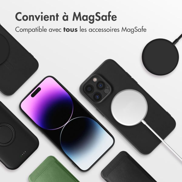 imoshion Coque Couleur avec MagSafe iPhone 14 Pro Max - Noir