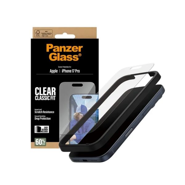 PanzerGlass Protection d'écran en verre trempé Anti-bactéries Apple iPhone 17 Pro Max