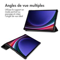 imoshion Coque tablette Trifold Samsung Galaxy Tab S9 11.0 pouces - Noir