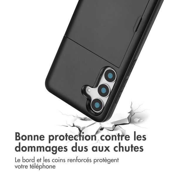 imoshion Coque arrière avec porte-cartes Samsung Galaxy S25 - Noir