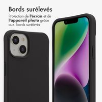 imoshion Coque arrière Color avec cordon amovible et MagSafe Apple iPhone 14 - Black Coffee