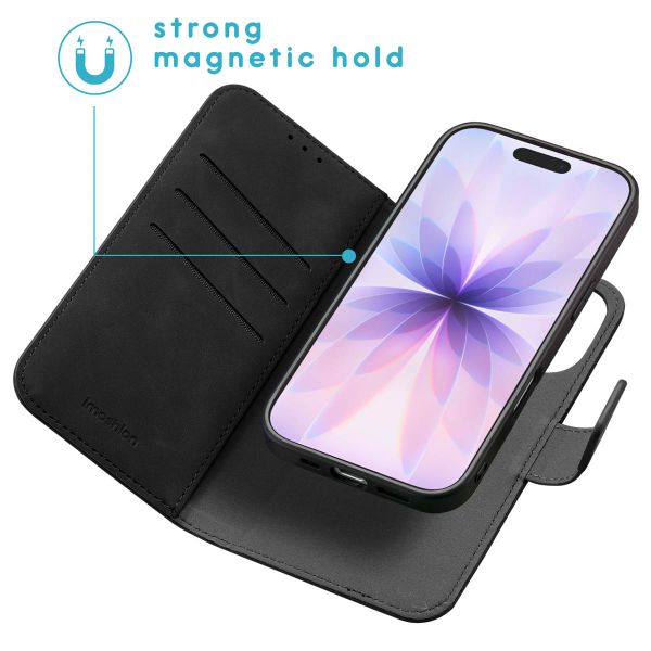 imoshion Etui de télephone luxe 2-en-1 amovible Apple iPhone 17 - Noir