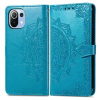 imoshion Etui de télephone Mandala Xiaomi Mi 11 Lite (5G/4G) / 11 Lite 5G NE - Turquoise