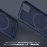 Accezz Coque Liquid Silicone avec MagSafe Apple iPhone 13 Pro - Bleu foncé