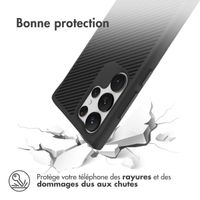 imoshion Rugged Hybrid Carbon Case Samsung Galaxy S23 Ultra - Noir
