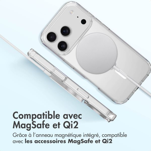 Accezz Coque arrière Xtreme Impact avec MagSafe Apple iPhone 17 Pro - Transparent