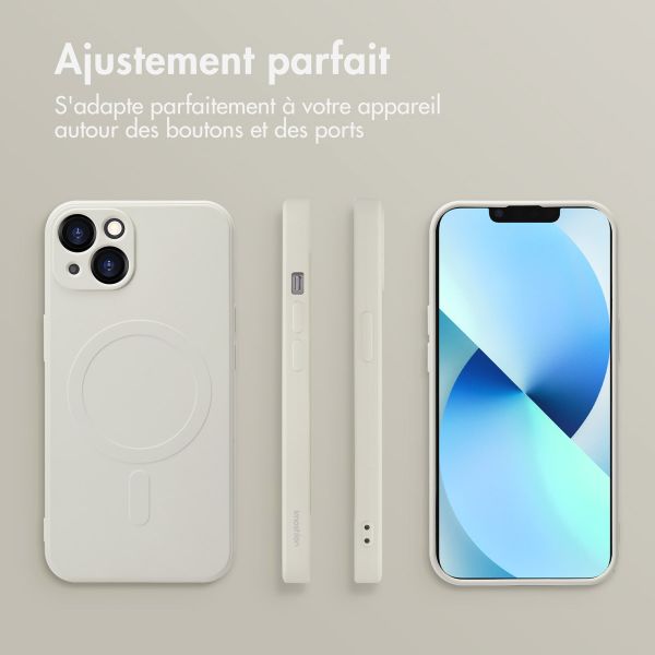 imoshion Coque Couleur avec MagSafe Apple iPhone 13 - Beige