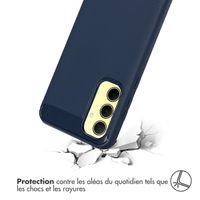 imoshion Coque Brushed Samsung Galaxy A35 - Bleu foncé