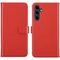 Selencia Étui portefeuille en cuir véritable Samsung Galaxy A16 - Rouge
