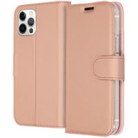 Accezz Étui de téléphone Wallet Apple iPhone 12 (Pro) - Rose Champagne