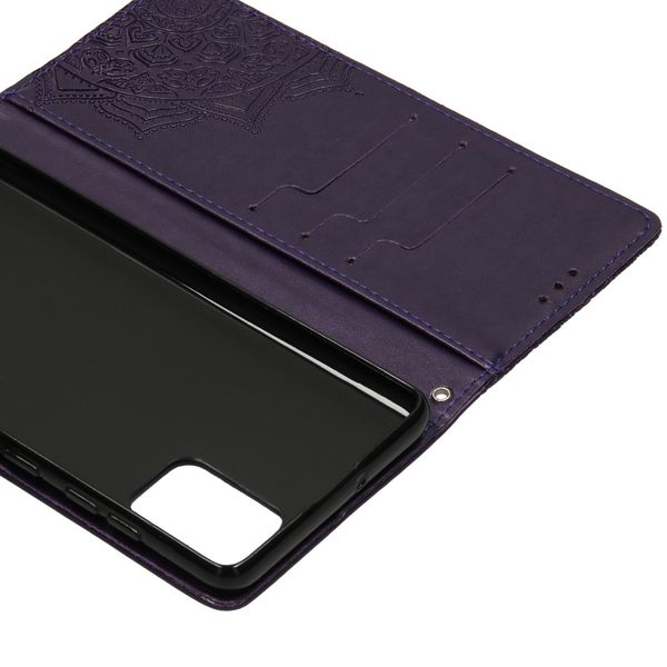 Etui de téléphone portefeuille Samsung Galaxy A71 - Violet