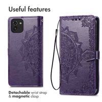 imoshion Etui de téléphone portefeuille Mandala Samsung Galaxy A03 - Violet