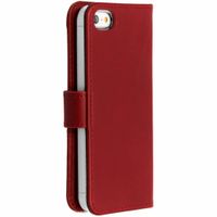 Selencia Étui portefeuille en cuir véritable iPhone SE / 5 / 5s - Rouge