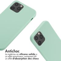 imoshion Coque en silicone avec cordon Apple iPhone 12 (Pro) - Vert menthe