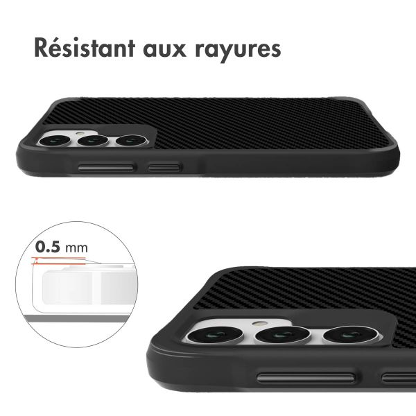 imoshion Rugged Hybrid Carbon Case Samsung Galaxy A35 - Noir